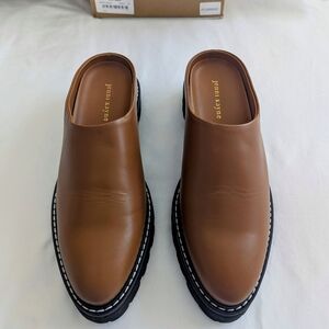 Leather Lug Mule - Never Worn